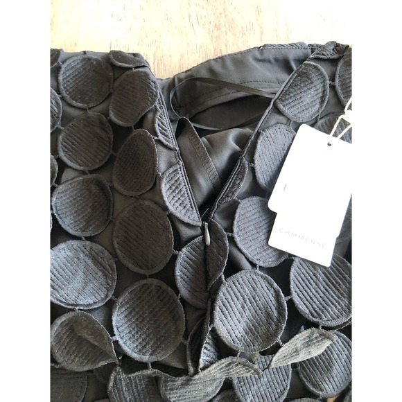 Commense Black Circle Laser Cut Double Layered Skirt - M - Picture 3 of 5